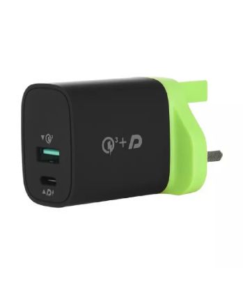 صورة  جوي شاحن جداري 20 واط، أسود اصلي 